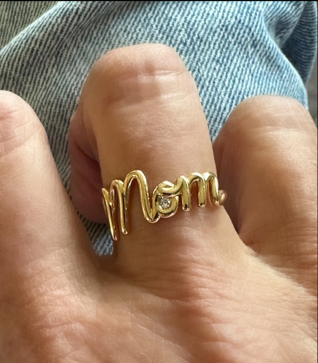 Scribble Ring - Mom
