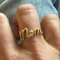 Scribble Ring - Mom