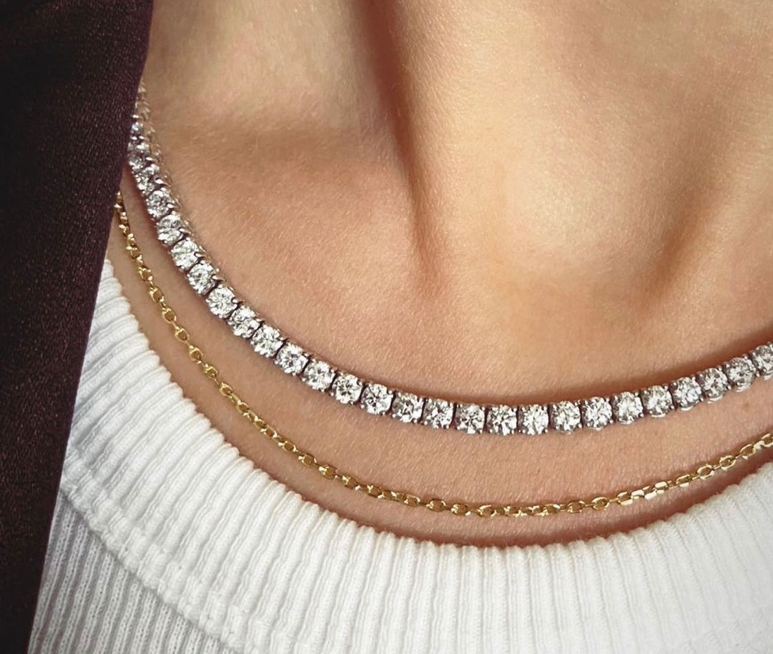 Round Diamond Eternity Necklace
