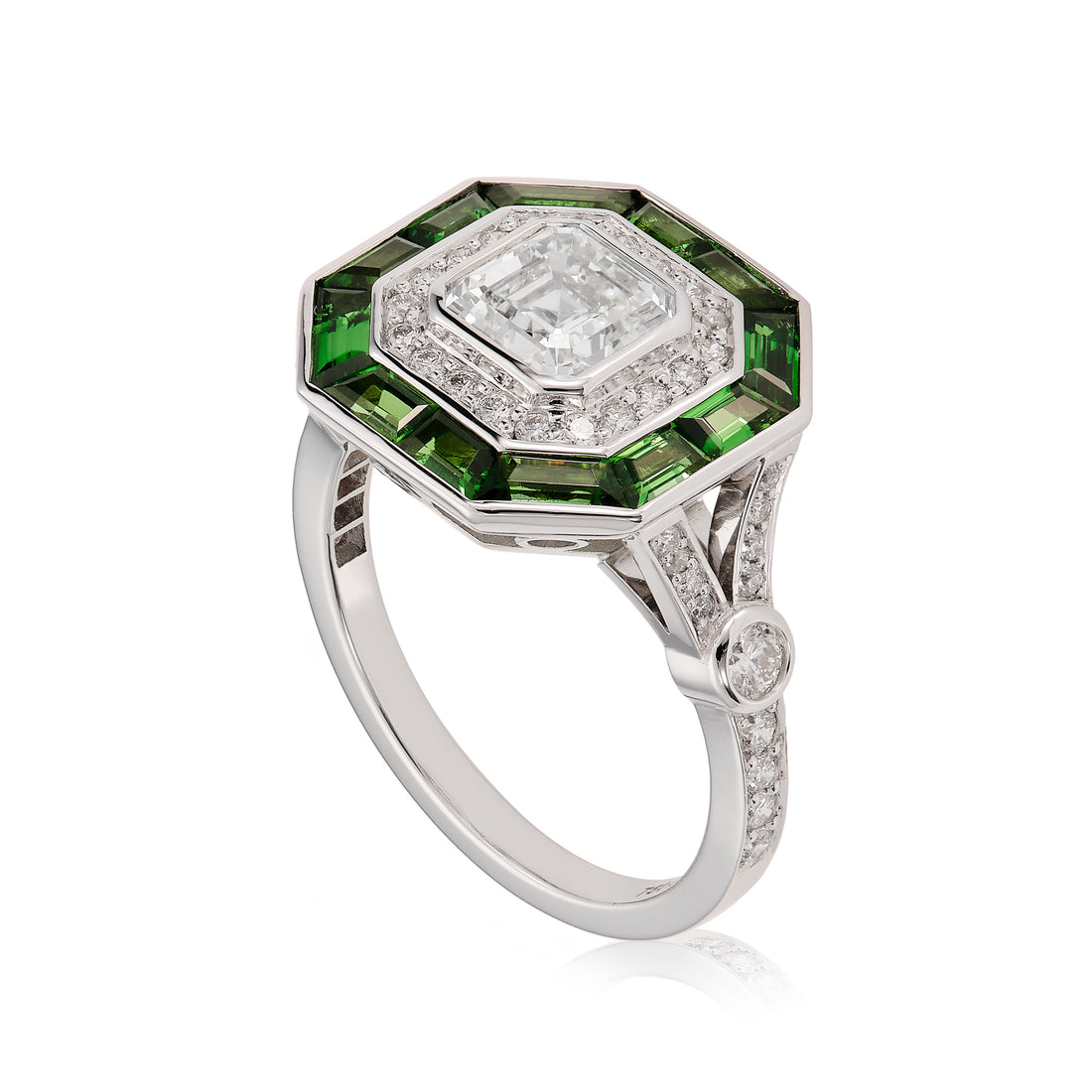 Asscher Octagon Ring