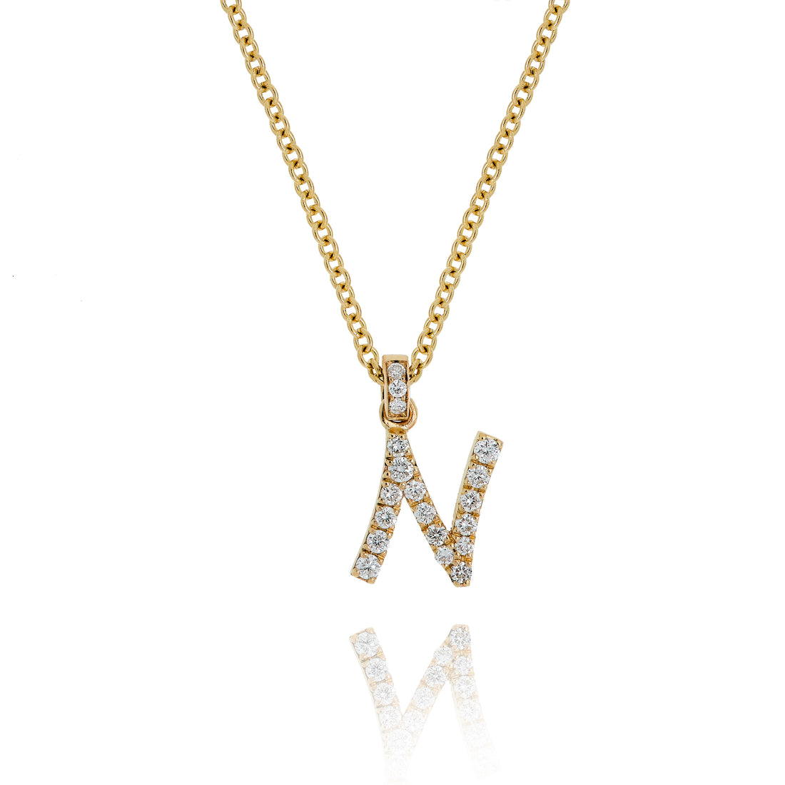 Diamond Initial Pendant