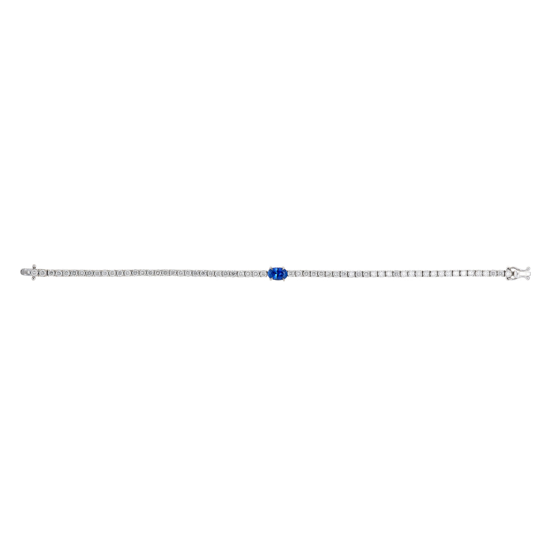 Sapphire Skinny Tennis Bracelet - 3ct