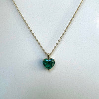 Heartshaped Emerald Pendant