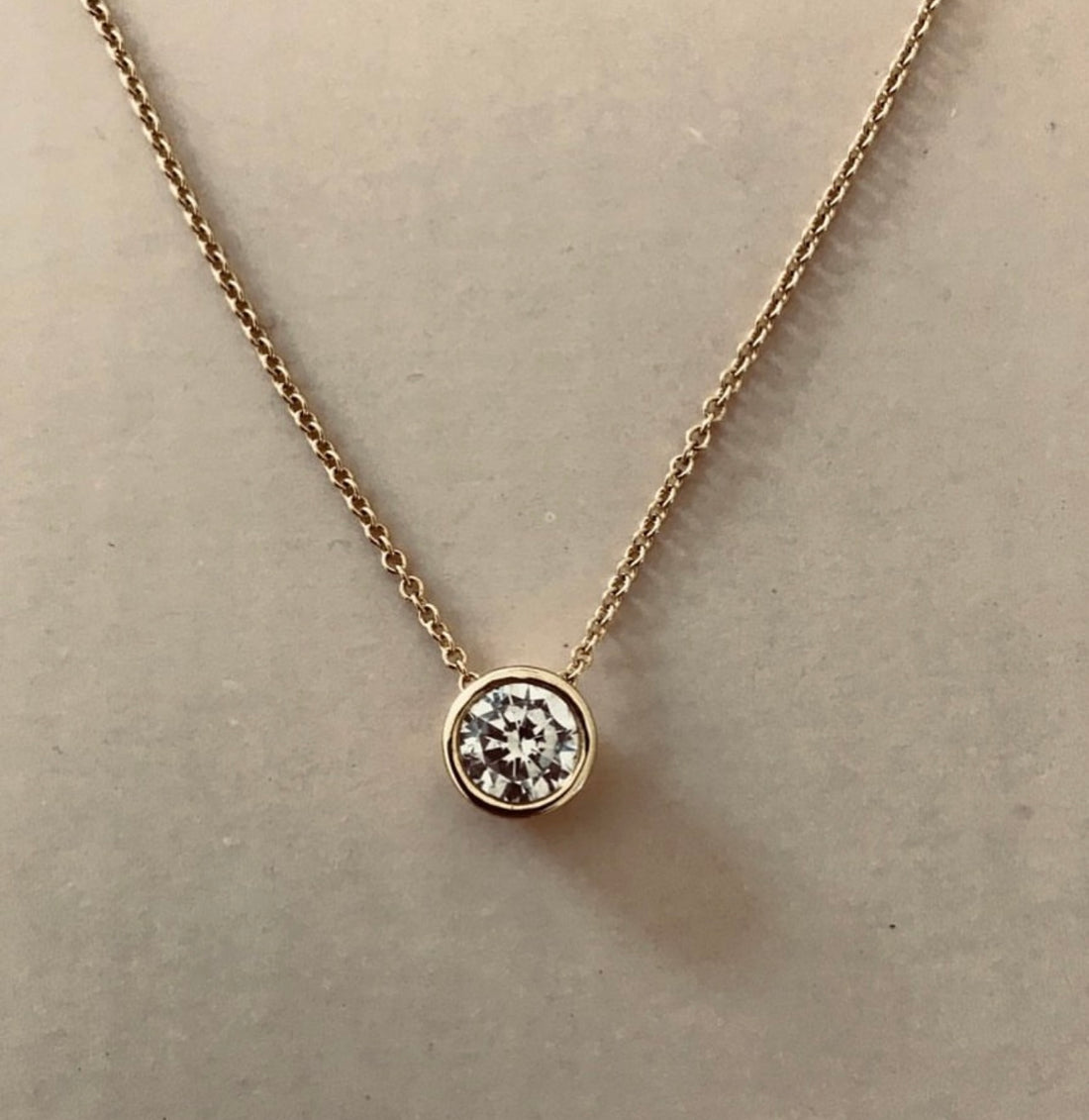 Floating Diamond Necklace