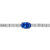 Sapphire Skinny Tennis Bracelet - 3ct