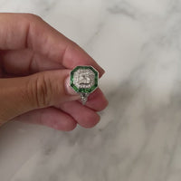 Asscher Octagon Ring