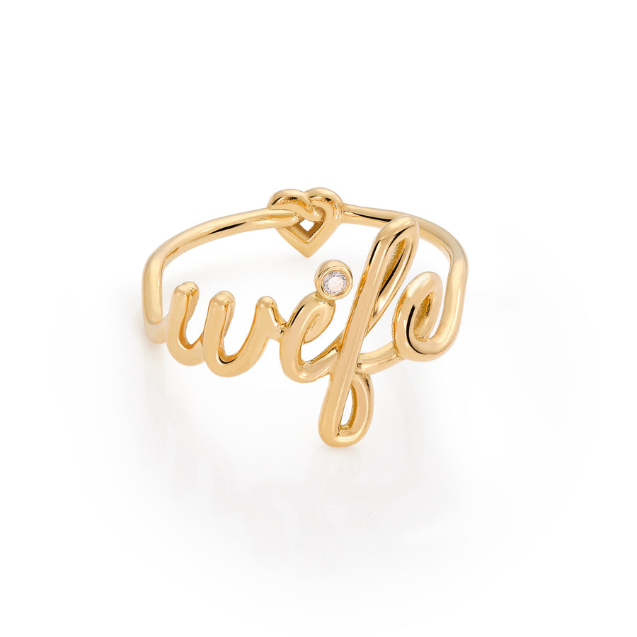 Angel Gold Ring For Wife |