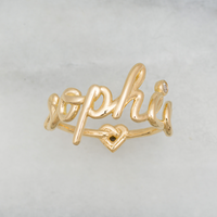 Bespoke Scribble Ring - 18k Rose Gold