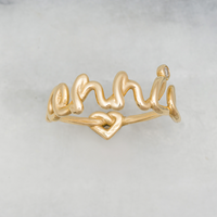 Bespoke Scribble Ring - 18k Rose Gold